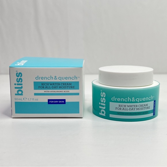 Bliss Skincare Bliss Rich Water Cream All Day Moisturizer Poshmark